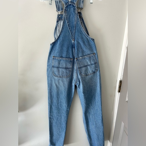 Abercrombie & Fitch Distressed Denim Overalls XXS - Picture 6 of 10